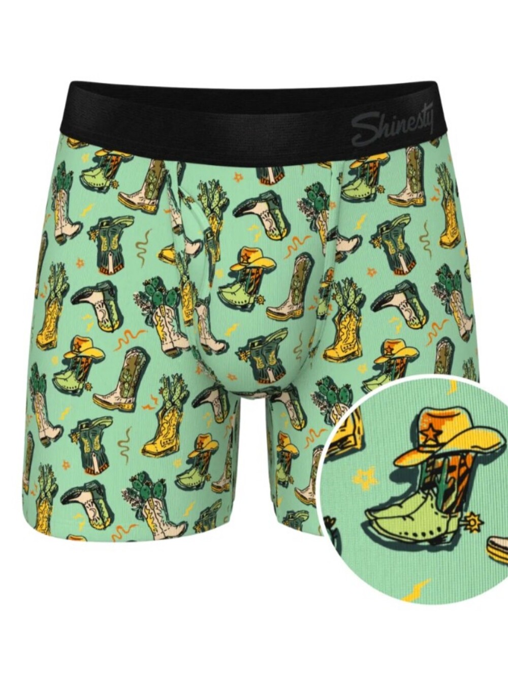 NWT Shinesty cowboy boots ball hammock underwear, XL